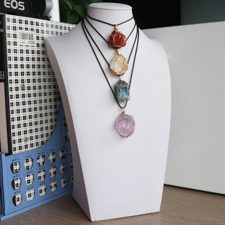 Necklace Pendant Faux Crystal Irregular Stone Shape Unisex Bright Color DIY Jewelry Pendant Jewelry Gifts Image 12