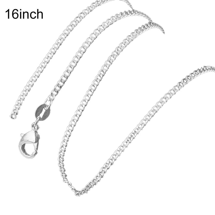 Hip Hop Silver Color Chain Necklace Copper Thick Long Unisex Necklace Jewelry Accessory Image 1