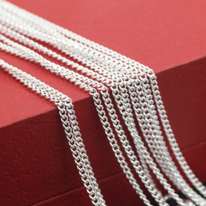 Hip Hop Silver Color Chain Necklace Copper Thick Long Unisex Necklace Jewelry Accessory Image 9