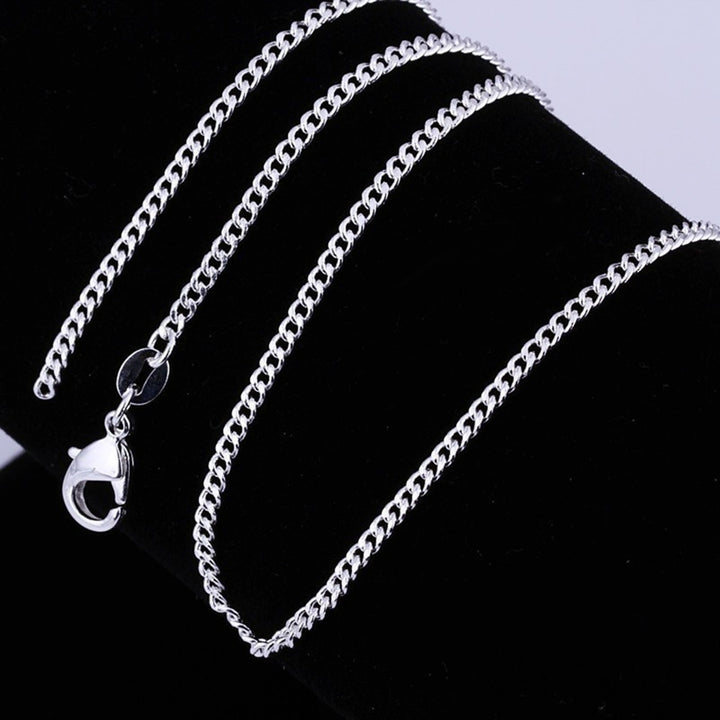 Hip Hop Silver Color Chain Necklace Copper Thick Long Unisex Necklace Jewelry Accessory Image 11