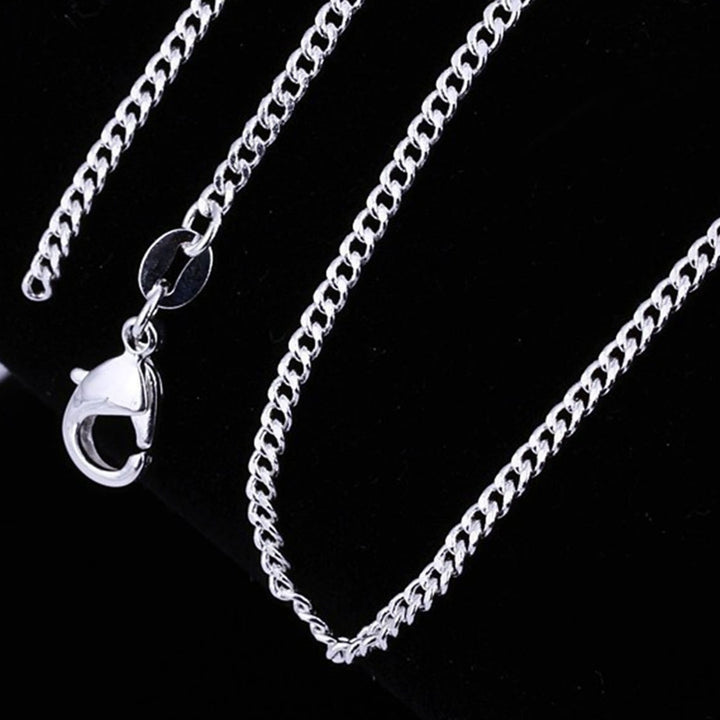 Hip Hop Silver Color Chain Necklace Copper Thick Long Unisex Necklace Jewelry Accessory Image 12