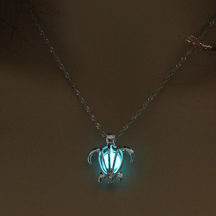 Women Necklace Glowing Turtle Shape Ladies Delicate Bright Luster Necklace Jewelry Gifts Image 3