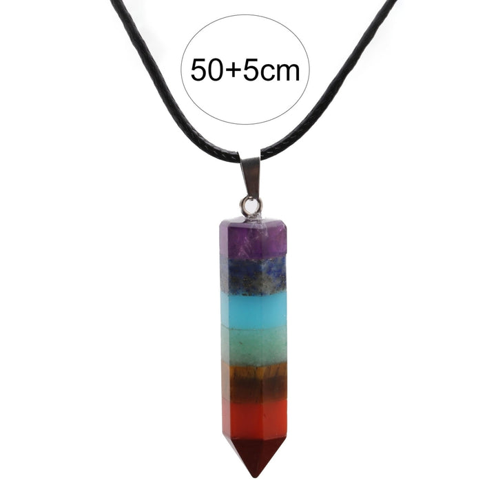 Unisex Necklace Multicolor Faux Stone Pendant Jewelry Long Lasting Fashion Appearance Pendant Necklace Jewelry Gifts Image 4