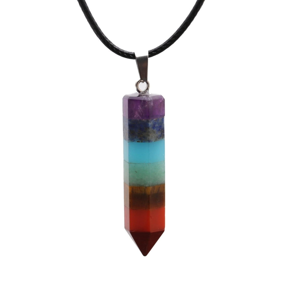 Unisex Necklace Multicolor Faux Stone Pendant Jewelry Long Lasting Fashion Appearance Pendant Necklace Jewelry Gifts Image 10