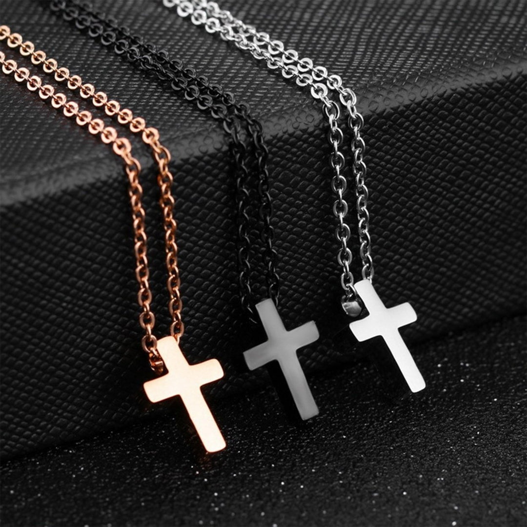 Pendant Necklace Geometric Hip Hop Alloy Fashion Appearance Lightweight Necklace for Festival Image 9