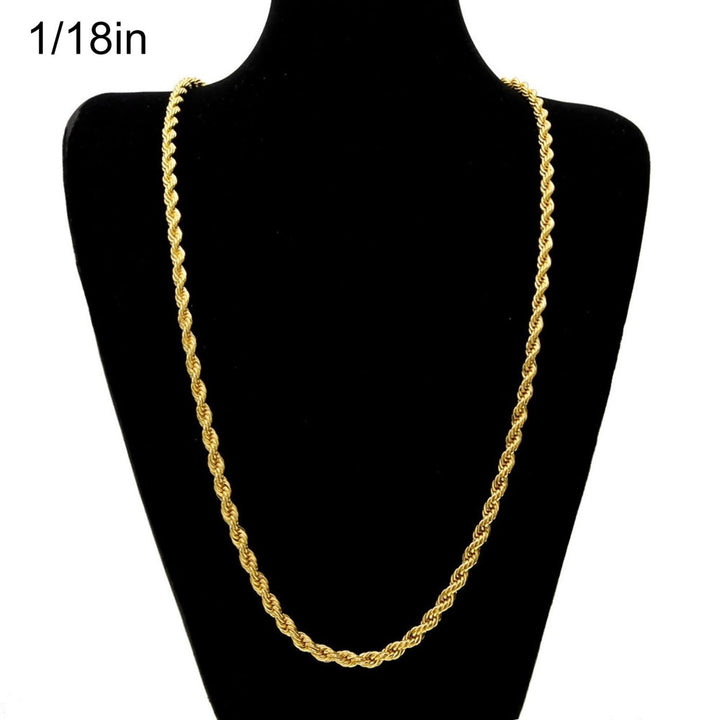 Men Necklace Solid Color Simple Unisex Individual Women Necklace for Gift Image 2