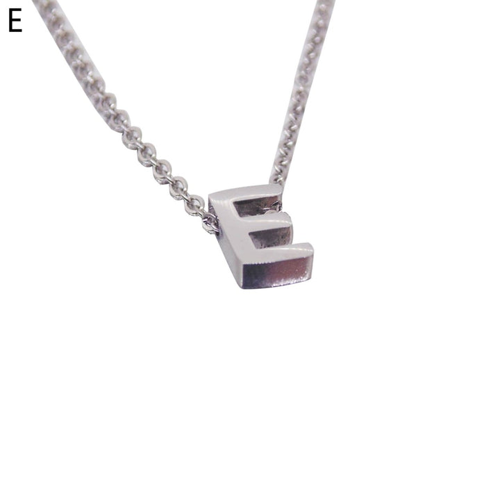 Women Necklace Letter Shape Unisex Smooth Alloy Men Pendant for Gift Image 6