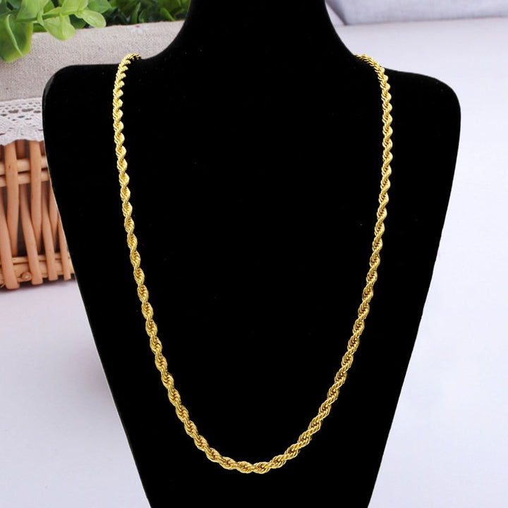 Men Necklace Solid Color Simple Unisex Individual Women Necklace for Gift Image 9