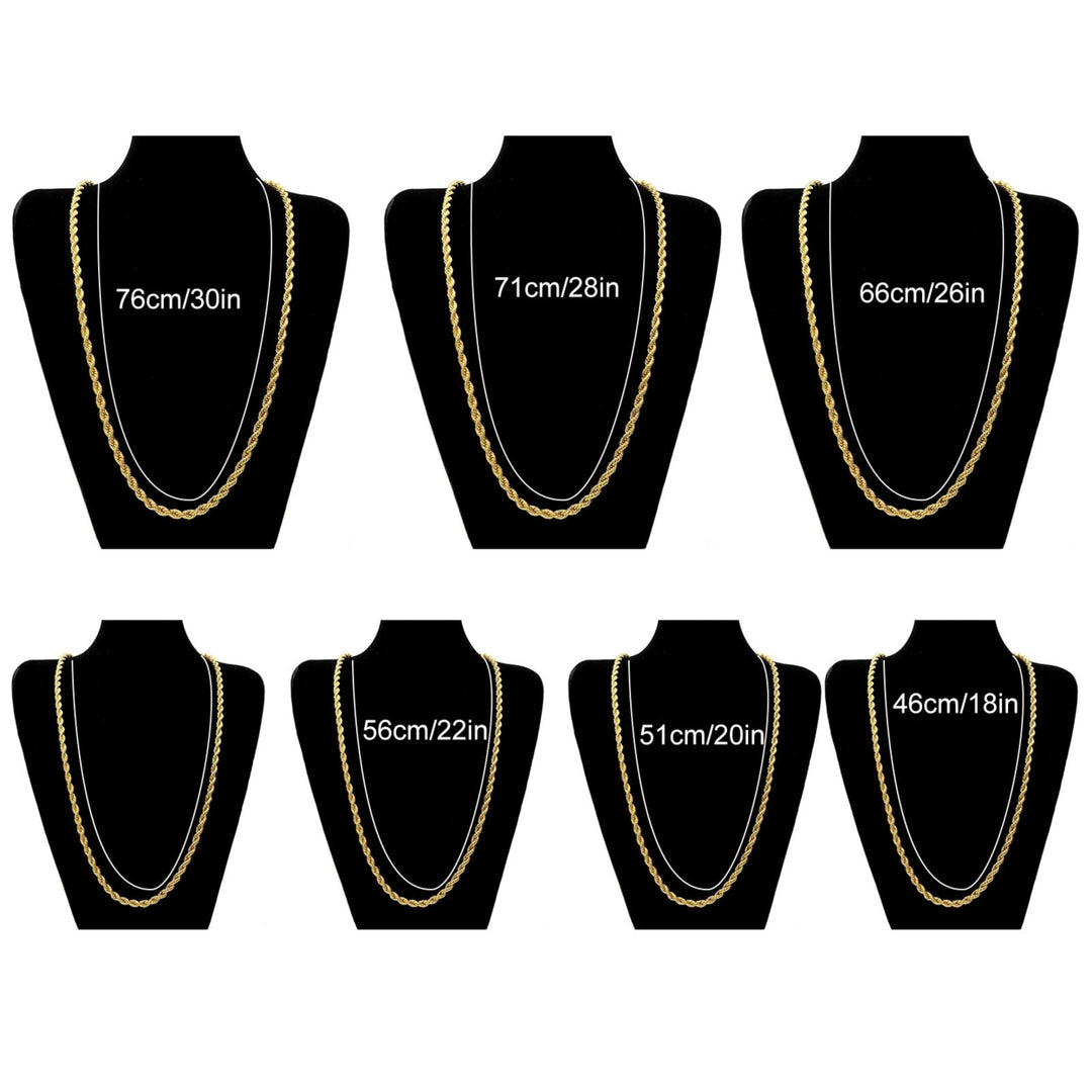 Men Necklace Solid Color Simple Unisex Individual Women Necklace for Gift Image 12