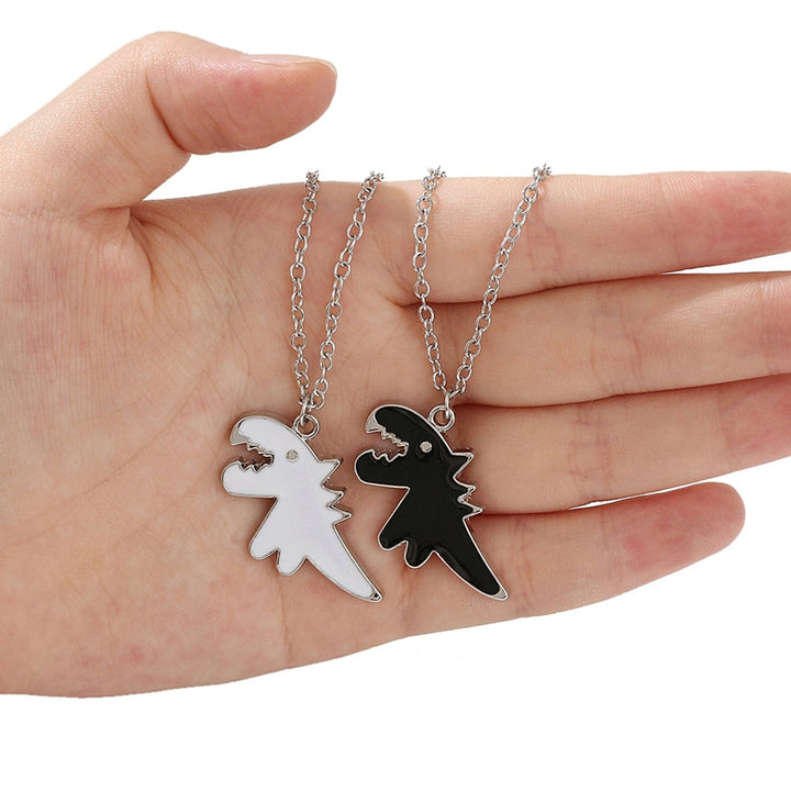 Pendant Necklace Dinosaur Ins Hip Hop Jewelry Long Electroplating Couple Necklace for Friend Image 11