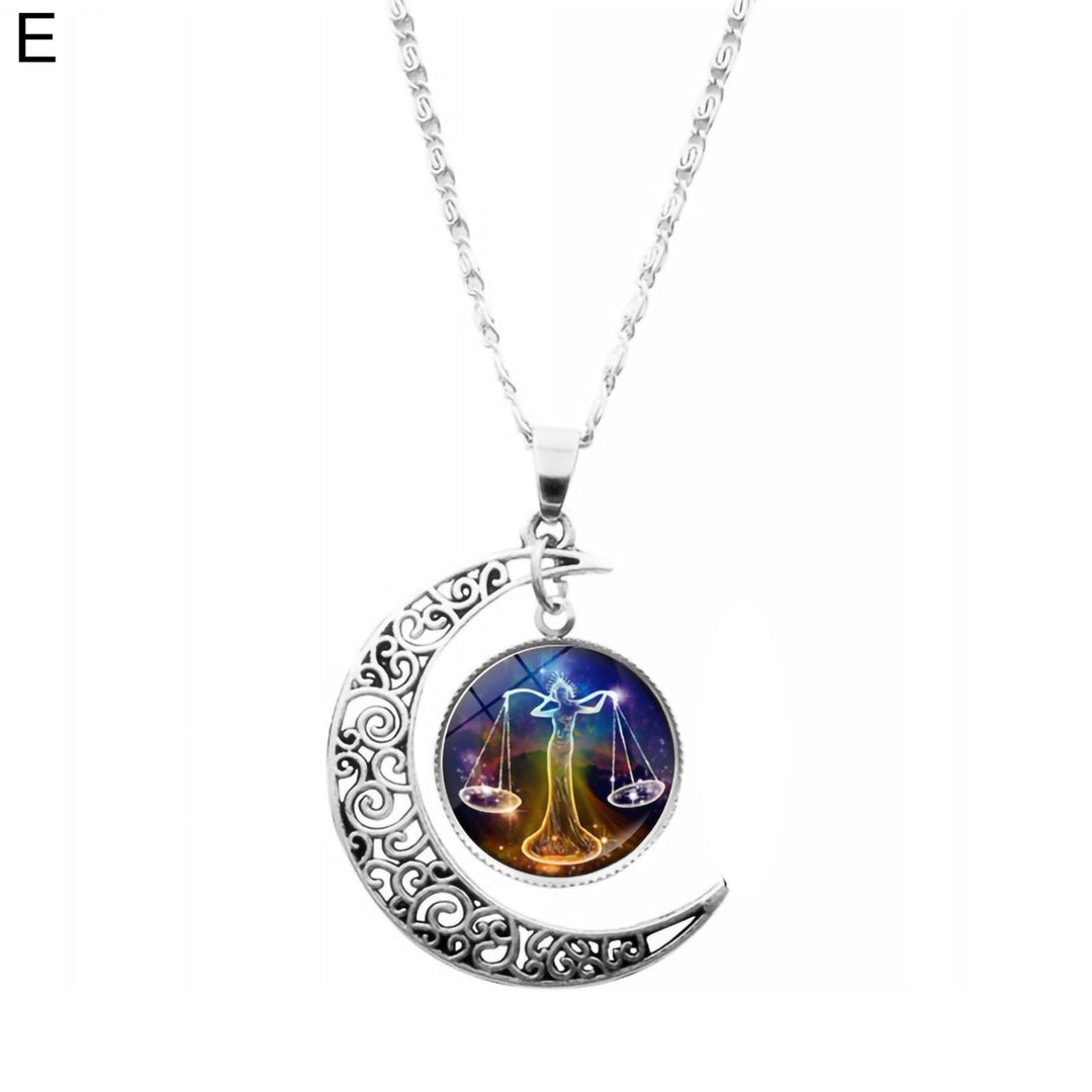 Women Necklace 12 Constellation Unisex Stainless All Match Student Pendant for Gift Image 6