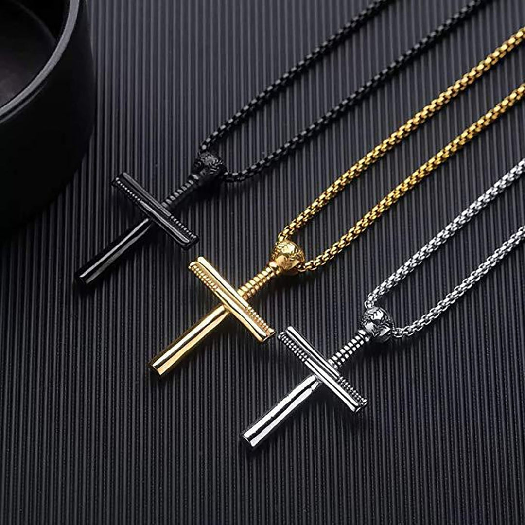 Handsome Men Necklace Cross Design Scratch-resistant Lightweight Leisure Pendant Necklace for Daily Life Image 1