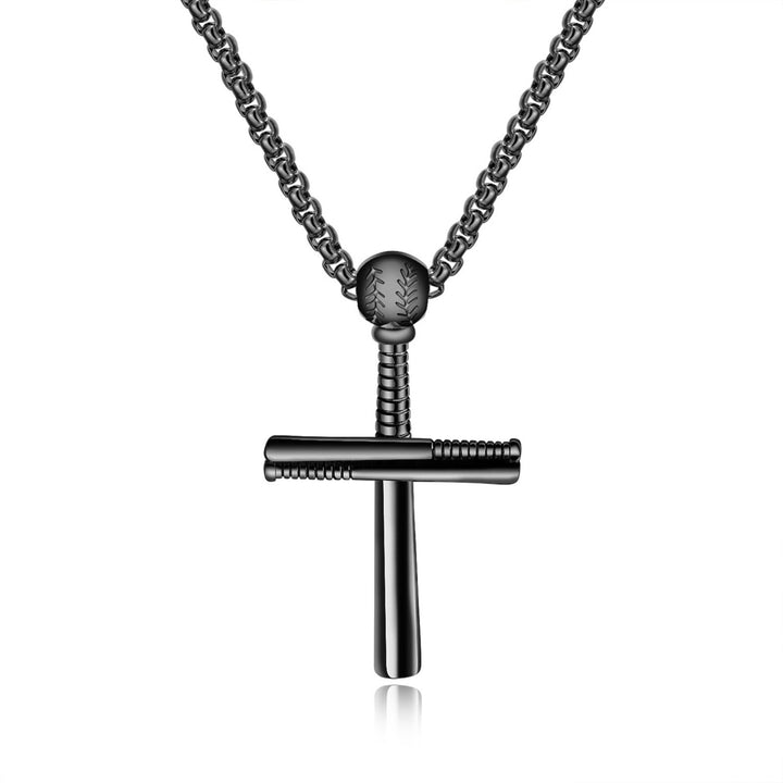 Handsome Men Necklace Cross Design Scratch-resistant Lightweight Leisure Pendant Necklace for Daily Life Image 2