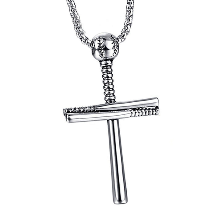 Handsome Men Necklace Cross Design Scratch-resistant Lightweight Leisure Pendant Necklace for Daily Life Image 3