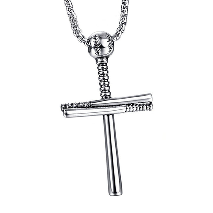 Handsome Men Necklace Cross Design Scratch-resistant Lightweight Leisure Pendant Necklace for Daily Life Image 1