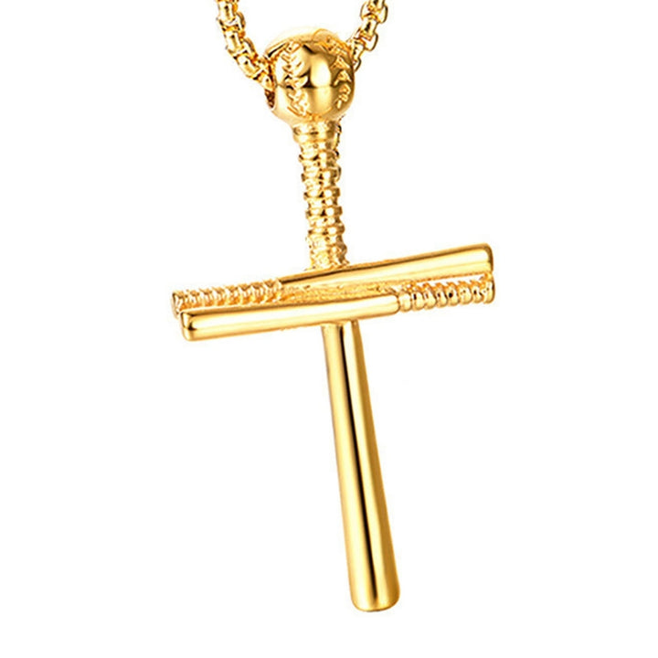 Handsome Men Necklace Cross Design Scratch-resistant Lightweight Leisure Pendant Necklace for Daily Life Image 4