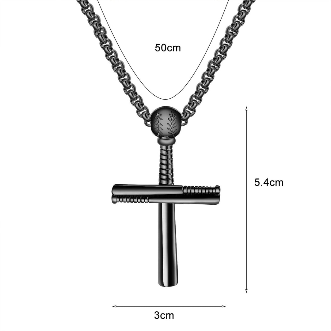 Handsome Men Necklace Cross Design Scratch-resistant Lightweight Leisure Pendant Necklace for Daily Life Image 8