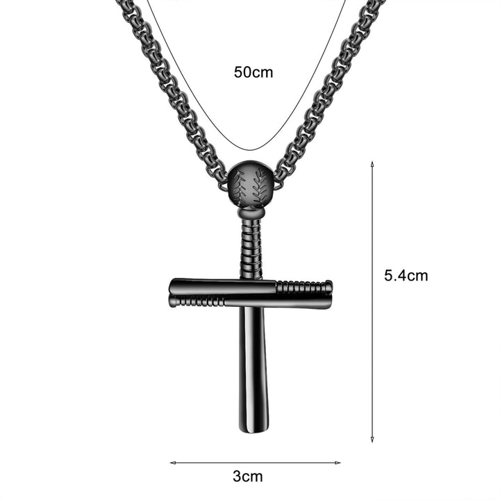 Handsome Men Necklace Cross Design Scratch-resistant Lightweight Leisure Pendant Necklace for Daily Life Image 8