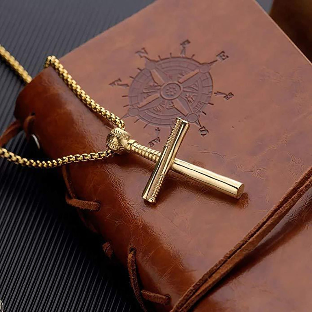 Handsome Men Necklace Cross Design Scratch-resistant Lightweight Leisure Pendant Necklace for Daily Life Image 11