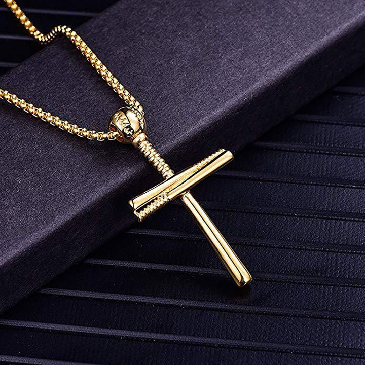 Handsome Men Necklace Cross Design Scratch-resistant Lightweight Leisure Pendant Necklace for Daily Life Image 12