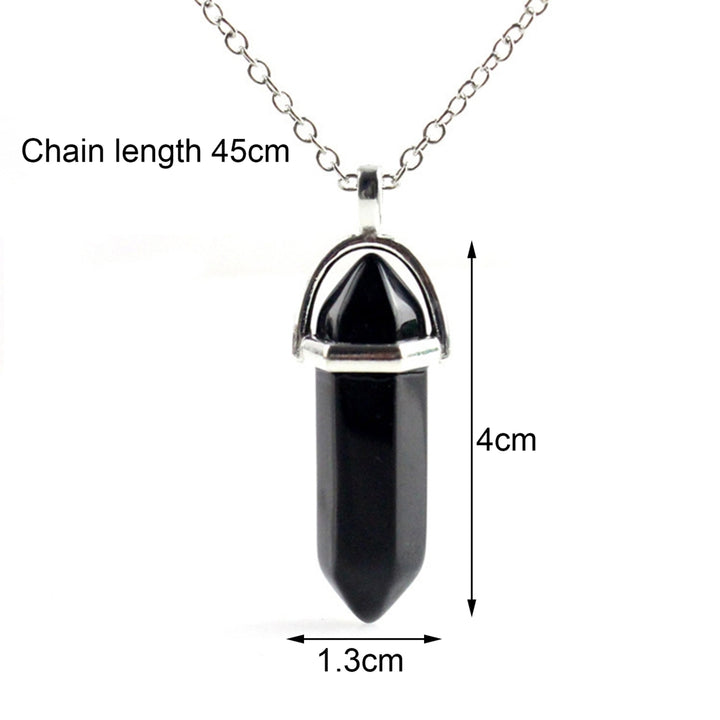 Nice-looking Necklace Perfect Gifts Alloy Faux Crystal Stone Pendant Necklace for Daily Image 4