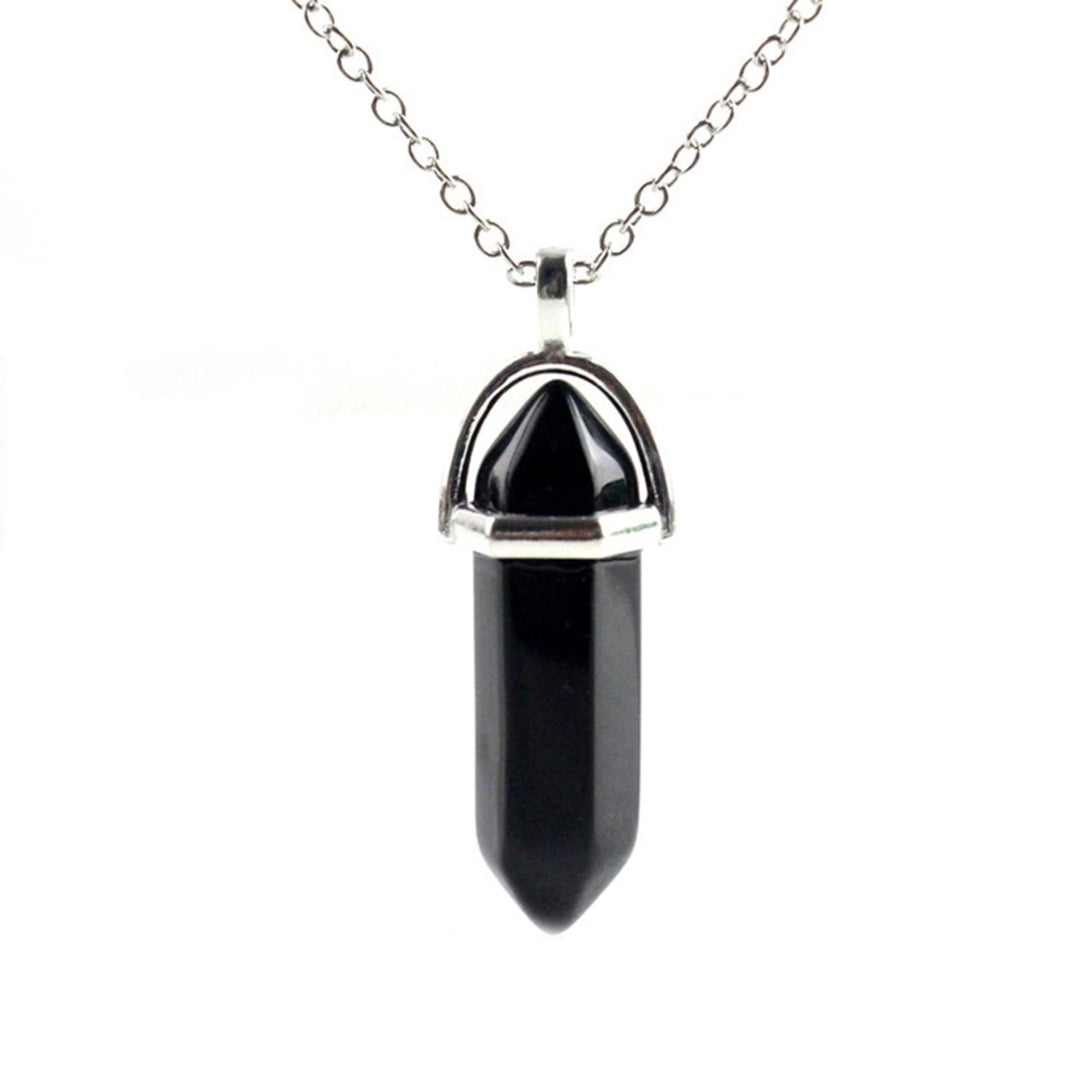 Nice-looking Necklace Perfect Gifts Alloy Faux Crystal Stone Pendant Necklace for Daily Image 1