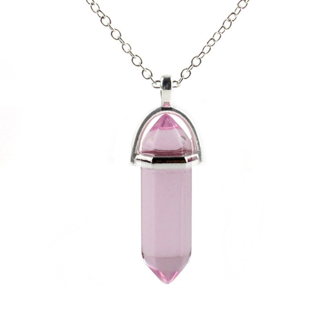 Nice-looking Necklace Perfect Gifts Alloy Faux Crystal Stone Pendant Necklace for Daily Image 10