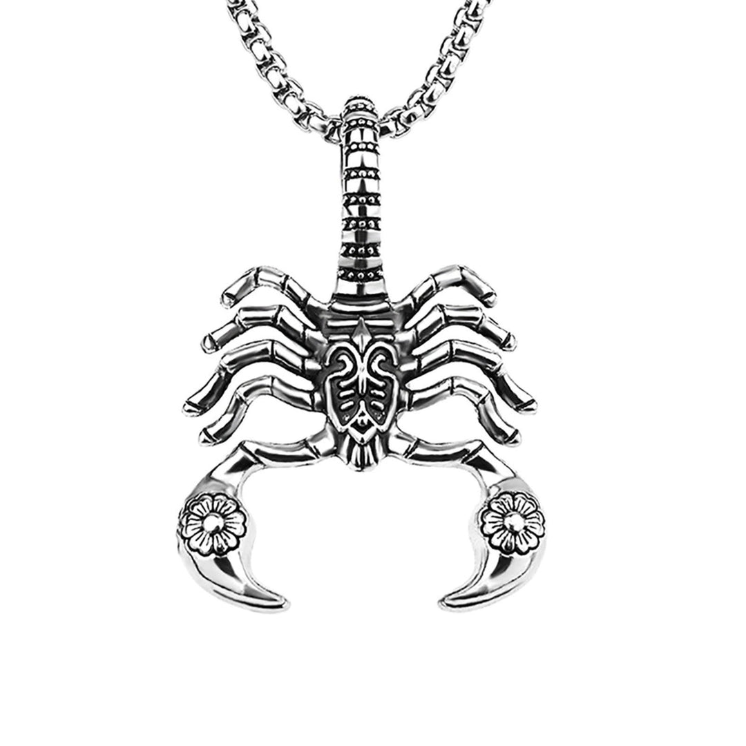 Portable Pendant Necklace Hard Broke Alloy Hollow Scorpion Shape Unisex Necklace for Daily Image 10