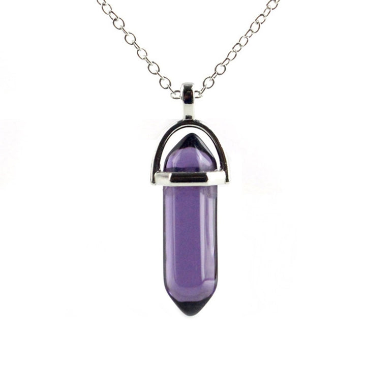 Nice-looking Necklace Perfect Gifts Alloy Faux Crystal Stone Pendant Necklace for Daily Image 11