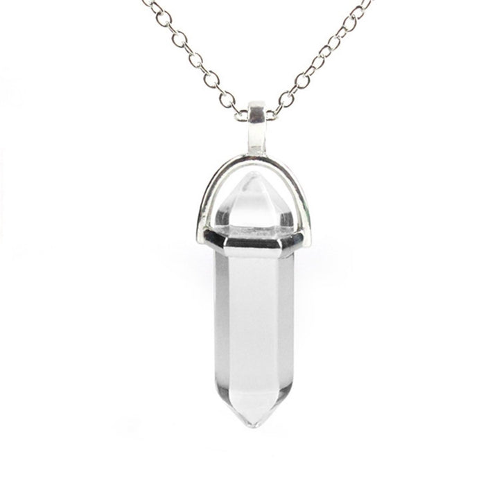 Nice-looking Necklace Perfect Gifts Alloy Faux Crystal Stone Pendant Necklace for Daily Image 12