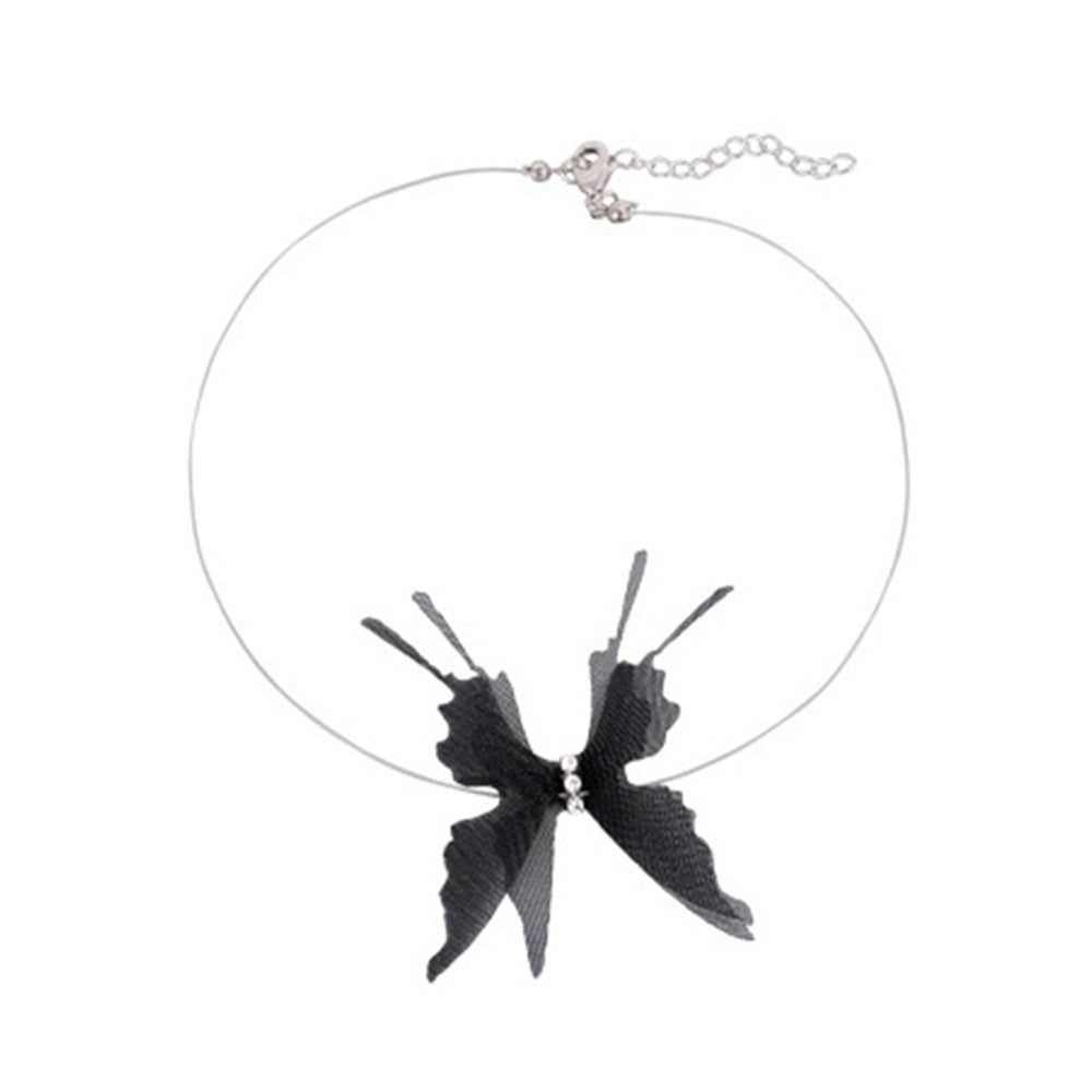 Sexy Choker Creative Shape Fashionable Alloy Butterfly Choker Neck Chain Decoration for Female Image 2