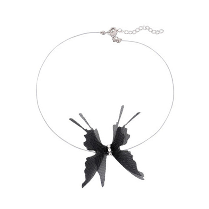 Sexy Choker Creative Shape Fashionable Alloy Butterfly Choker Neck Chain Decoration for Female Image 2