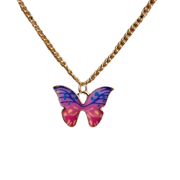 Women Necklace Butterfly Shape Good Workmanship Creative Alloy Women Pendant for Gift Image 1