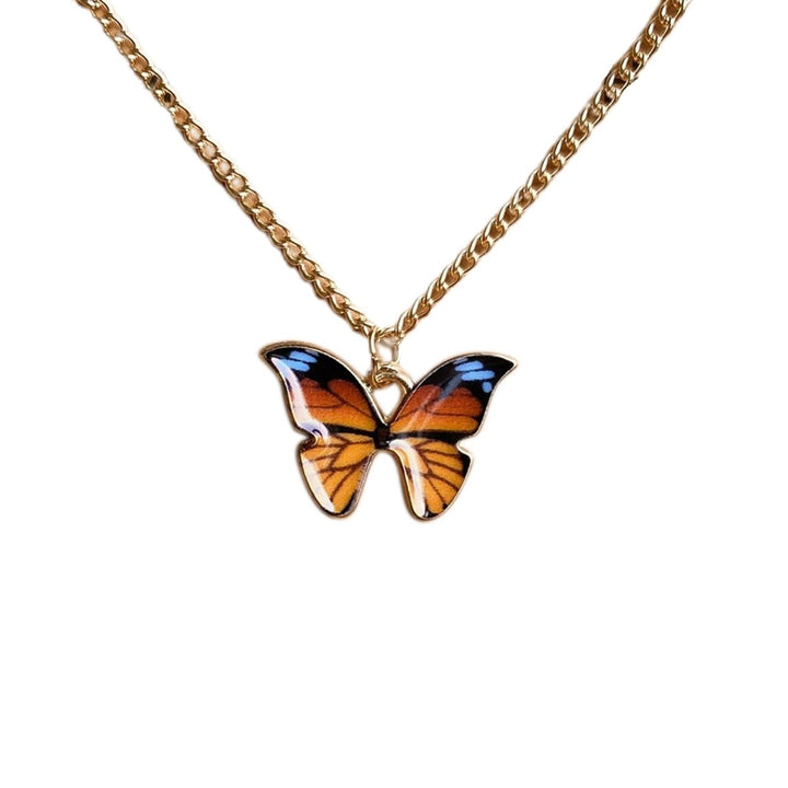 Women Necklace Butterfly Shape Good Workmanship Creative Alloy Women Pendant for Gift Image 4