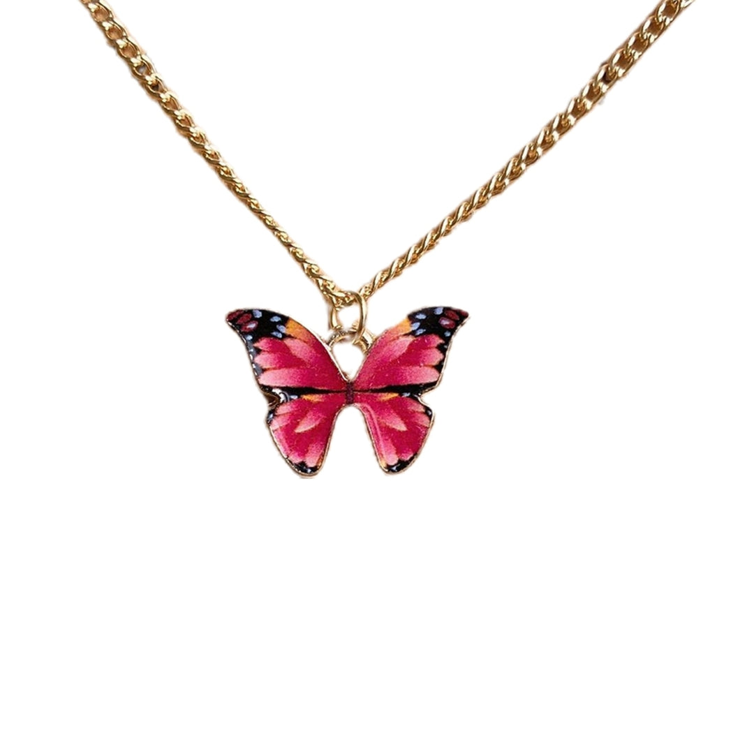 Women Necklace Butterfly Shape Good Workmanship Creative Alloy Women Pendant for Gift Image 7