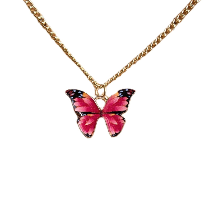 Women Necklace Butterfly Shape Good Workmanship Creative Alloy Women Pendant for Gift Image 7