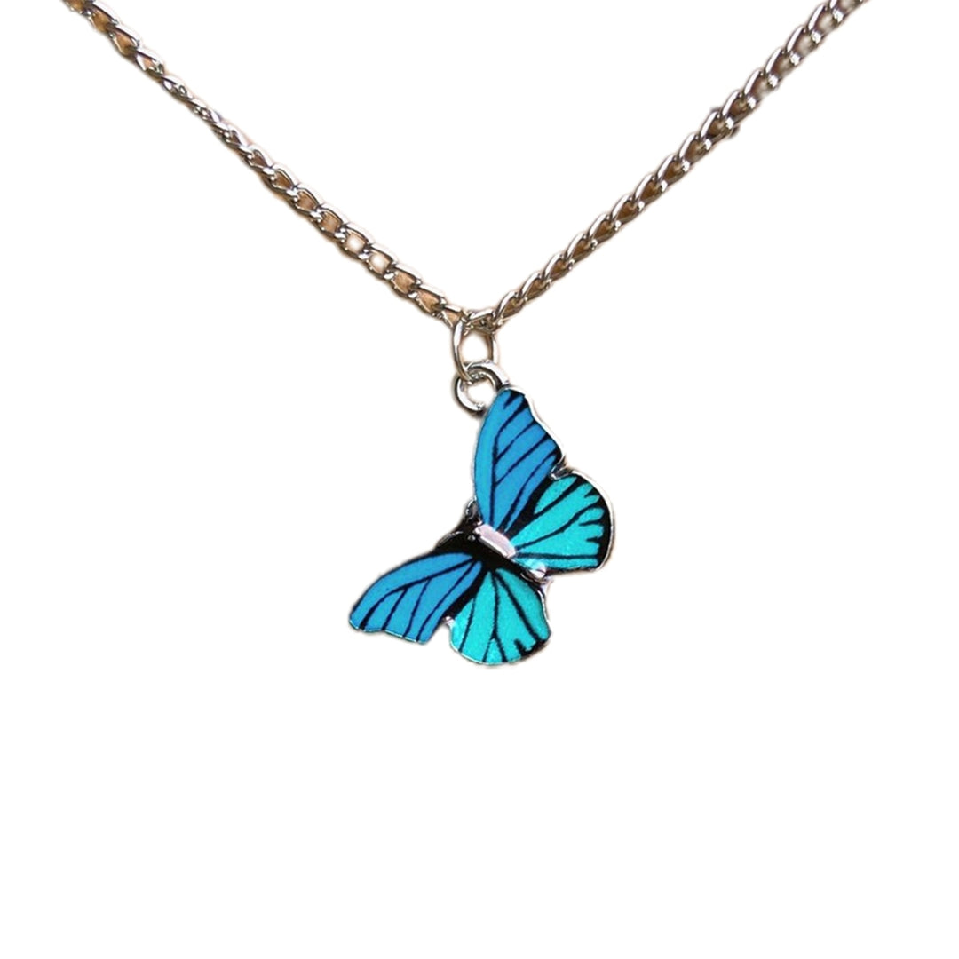 Women Necklace Butterfly Shape Good Workmanship Creative Alloy Women Pendant for Gift Image 8