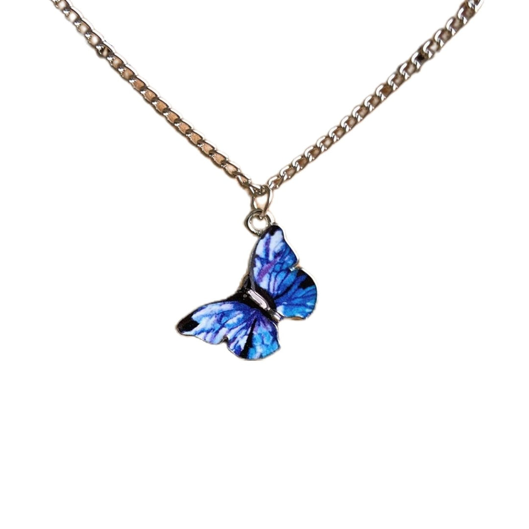 Women Necklace Butterfly Shape Good Workmanship Creative Alloy Women Pendant for Gift Image 9