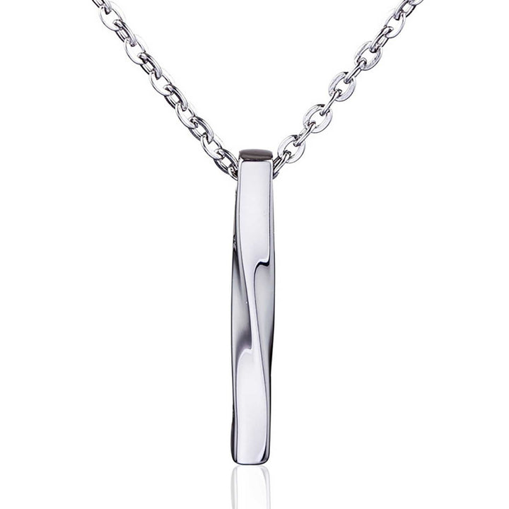 Men Necklace Rectangle Spiral Jewelry Hip Hop Style Male Pendant for Daily Wear Image 12