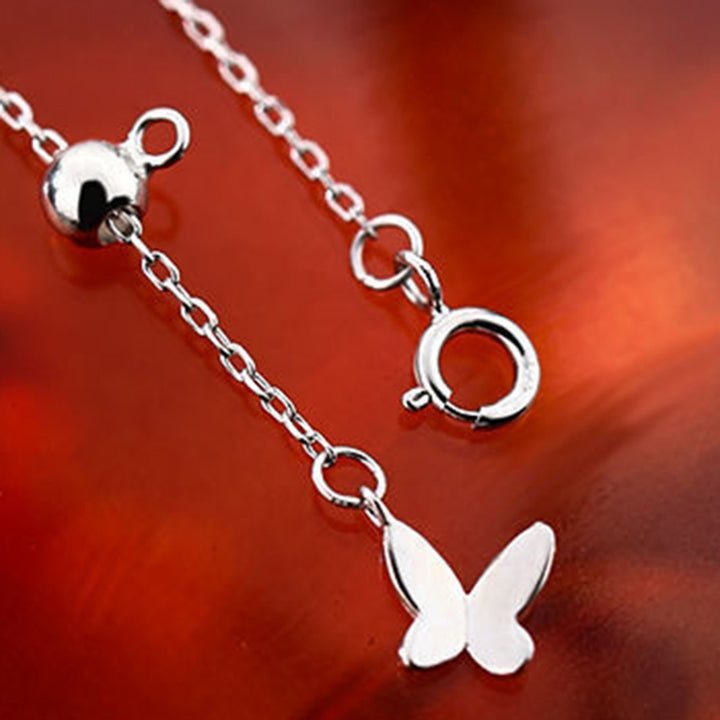 Artistic Ladies Necklace Polished Shining Butterfly Decor Clavicle Necklace for Party Image 10