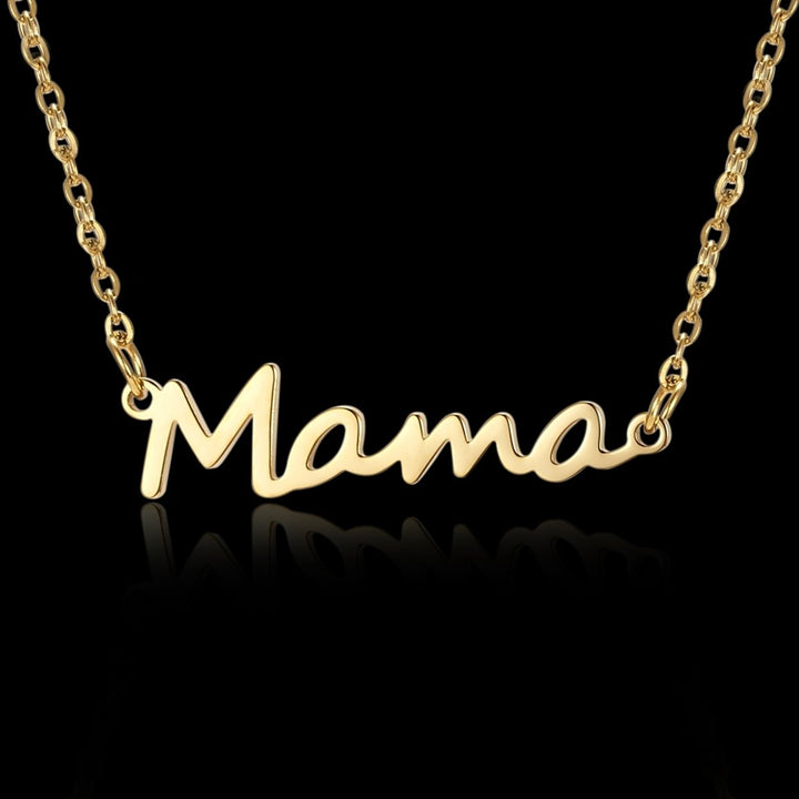 Adjustable Elegant Link Chain Women Necklace Mama Letter Pendant Necklace for Mother Day Image 12