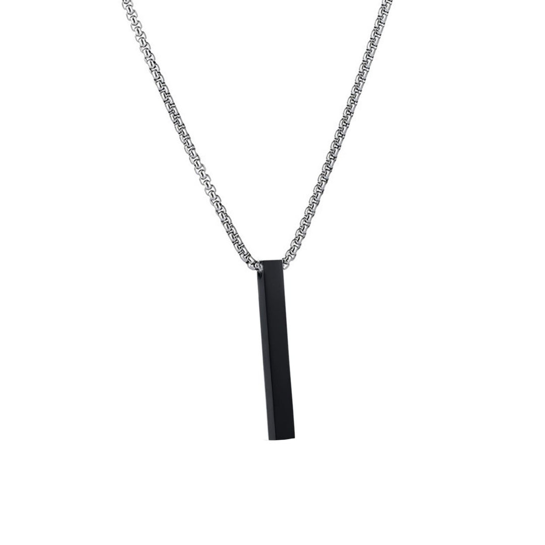 Men Necklace Stainless Steel Solid Color Chain Lightweight Male Pendant Gift Image 1