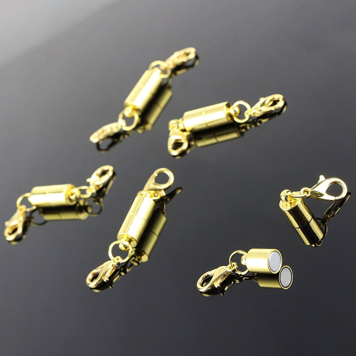 5Pcs Necklace Clasps Plated Multipurpose DIY Bracelet Anklet Lobster Clasps Magnet Buckles Jewelry Findings Image 4