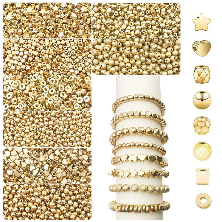 100Pcs/800Pcs Beads Multiple Styles Multifunctional Resin DIY Craft Round Beads for Home Image 1