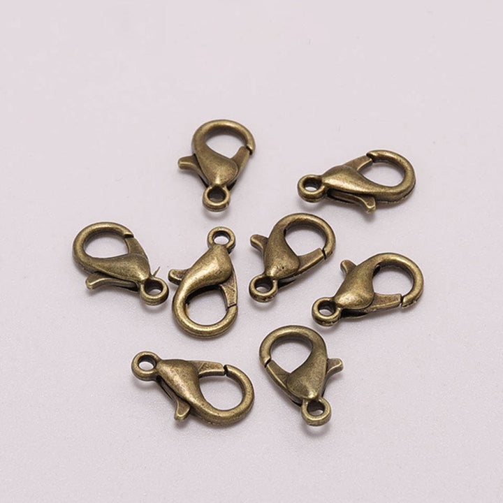 50Pcs Lobster Hooks Plated Multipurpose DIY Bracelet Necklace Key Ring Lobster Clasps Jewelry Findings Image 3