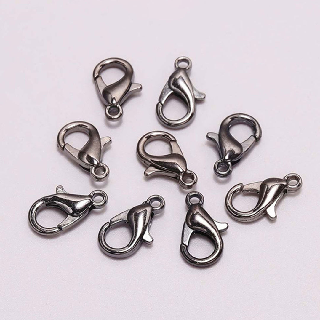 50Pcs Lobster Hooks Plated Multipurpose DIY Bracelet Necklace Key Ring Lobster Clasps Jewelry Findings Image 4