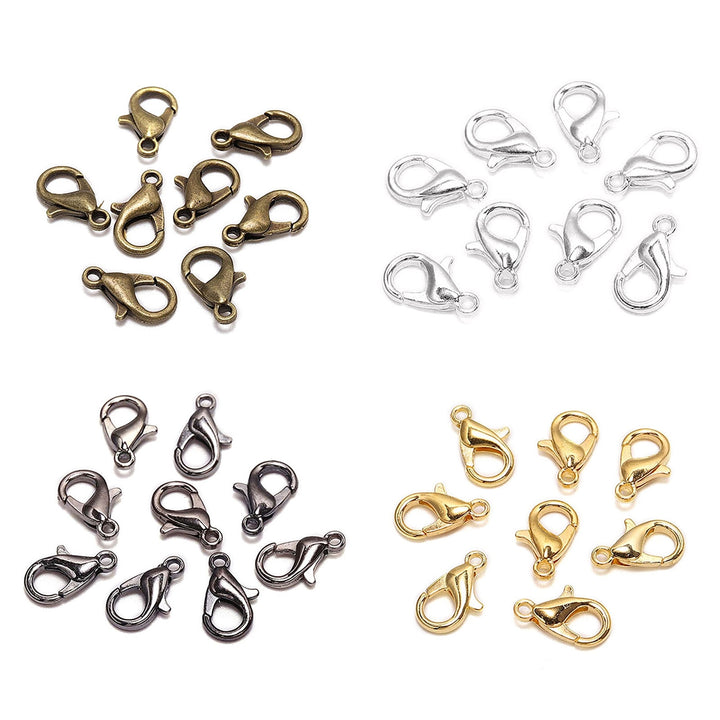50Pcs Lobster Hooks Plated Multipurpose DIY Bracelet Necklace Key Ring Lobster Clasps Jewelry Findings Image 7