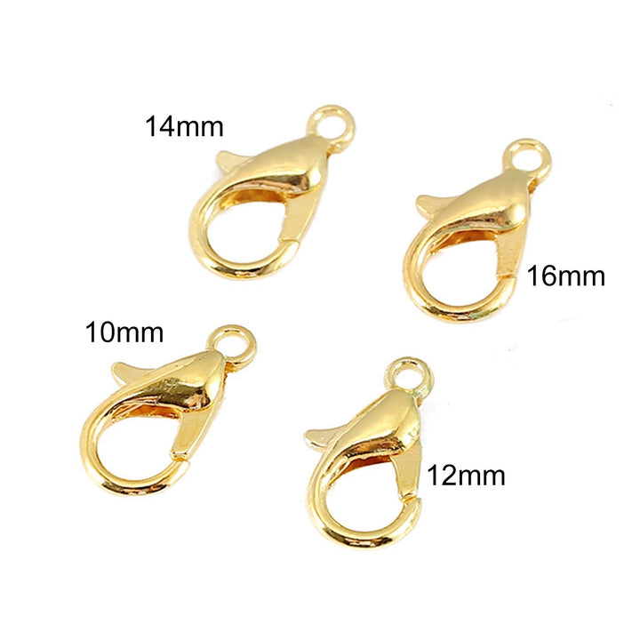 100Pcs Lobster Clasps DIY Electroplating Bracelet Necklace Key Ring Lobster Hooks Jewelry Findings Image 9