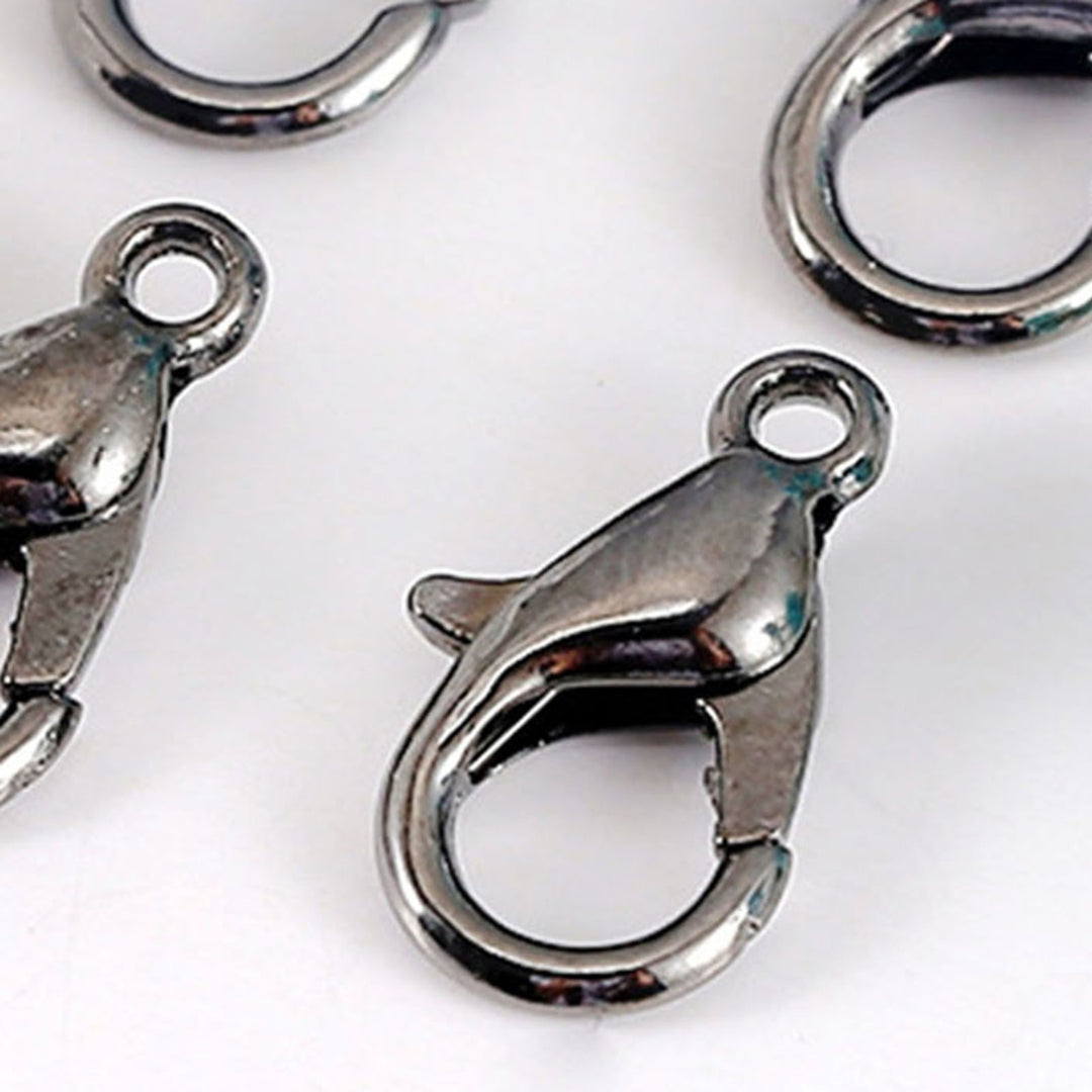 100Pcs Lobster Clasps DIY Electroplating Bracelet Necklace Key Ring Lobster Hooks Jewelry Findings Image 12