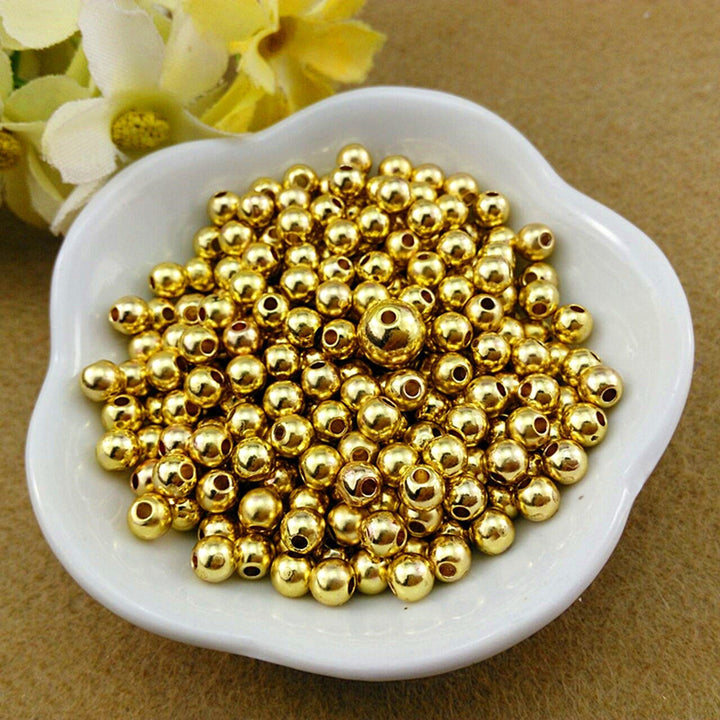 5 Boxes 2-5mm Spacer Bead Multi-size Wear-resistant Iron Stylish Spacer Beads for Handcraft Image 4